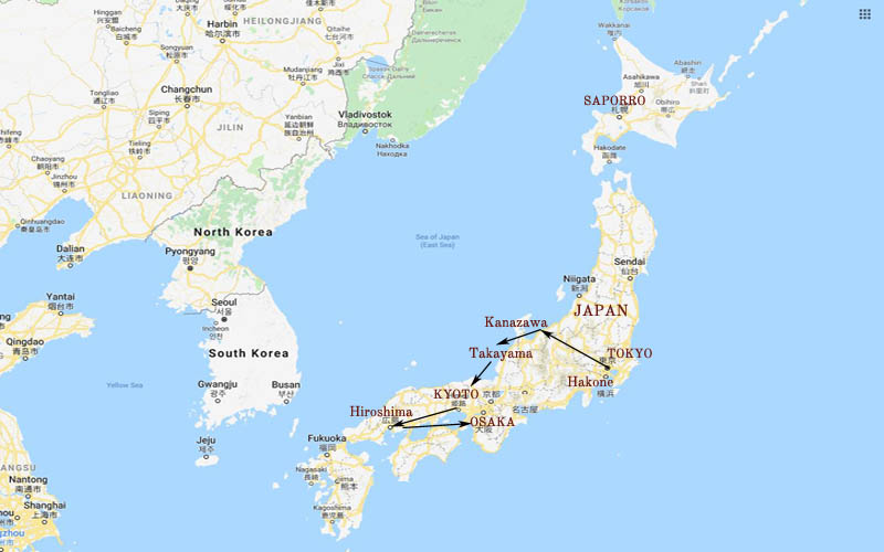 Tour of Japan - Tour Route