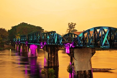 RIver Kwai Bridge, Thailand adventure tours and active travel