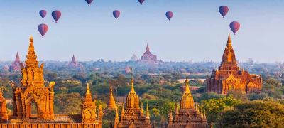 Balloons over Bagan Plain, luxury Tours to Myanmar and Indochina