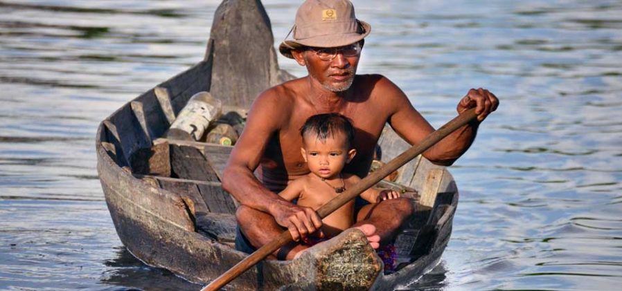 Fisherman on Boat, Tonle Sap Lake Cruise