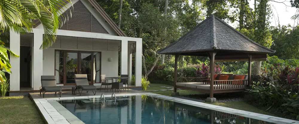 luxury pool villa, Bali holidays and romantic vacation