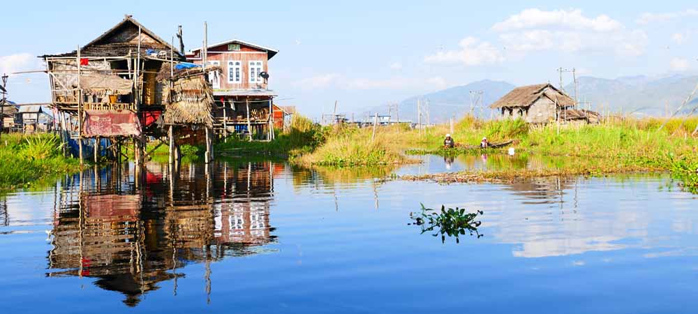 Lake side retreat at Inle Lake, Myanmar travel