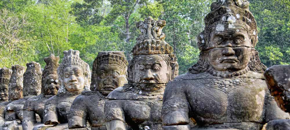 Deities Statues Angkor Wat