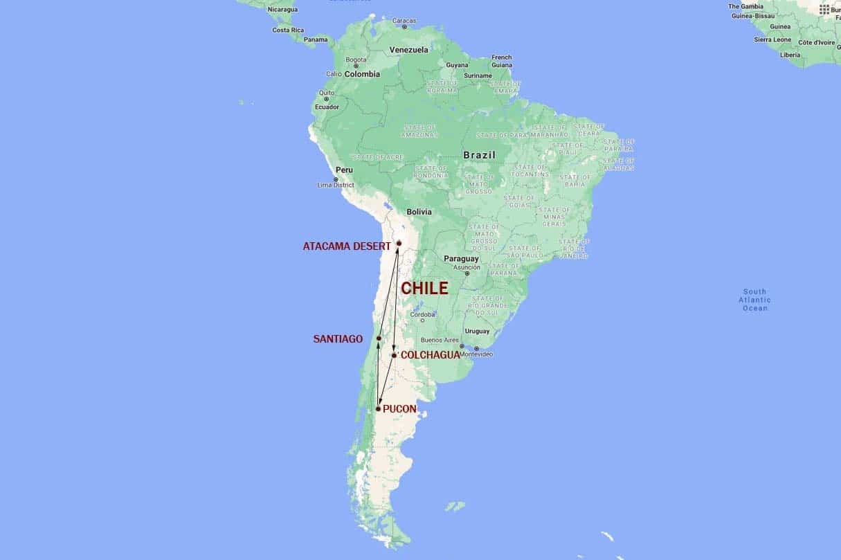 Majestic Chile Map
