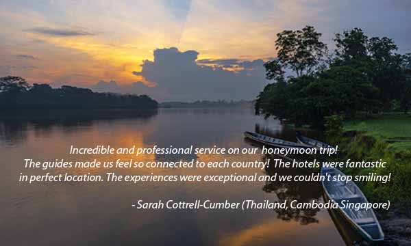 Testimonial - Honeymoon trip of Thailand, Cambodia & Singapore