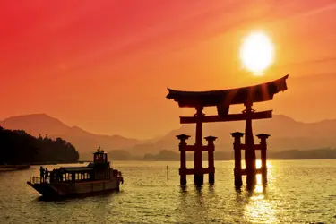 Itsukushima Shrine, Miyajima Island as featured on our Japan Panorama Tour