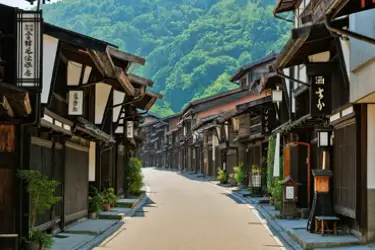 Historic post town in the Kiso Valley, offering a glimpse into Japan’s Edo-period travel routes