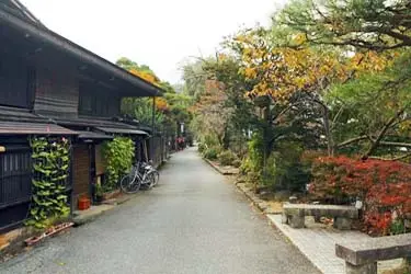 Traditional townscape of Takayama showcasing everyday life and historic architecture