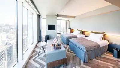 Room with a view of Shibuya Stream Hotel, boutique hotel in the heart of Tokyo's Shibuya district
