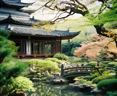 Historic Huaqing Palace complex in Xi’an set amid landscaped gardens and pavilions