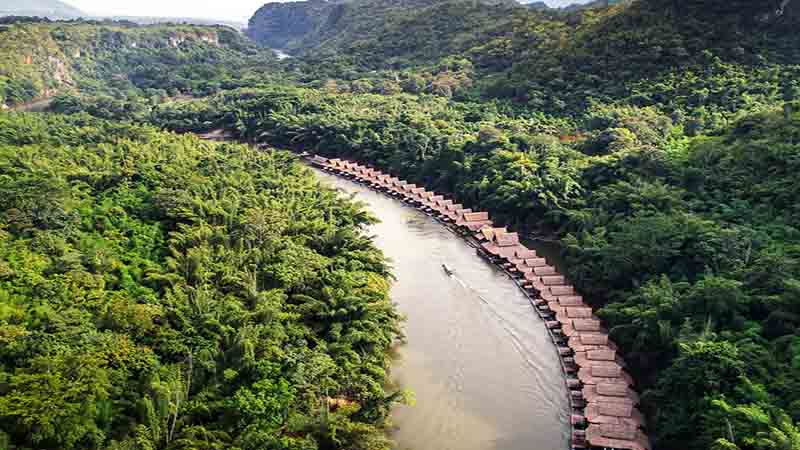 Kanchanaburi - Float House River Kwai image