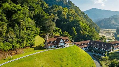 English-style Lakehouse hotel nestled amid the emerald slopes of Cameron Highlands, offering a refined highland retreat