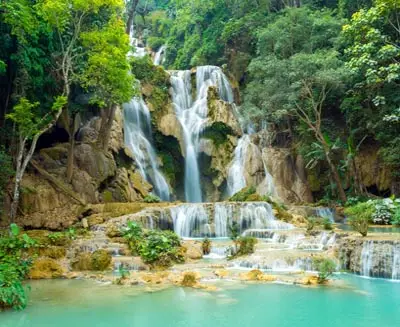 Kuangsi Waterfalls - an easy excursion from Luang Prabang for the active traveler and nature lover