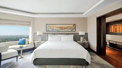 Shangri-La Eros Deluxe Room with a view, accommodation in New Delhi for any luxury India itinerary