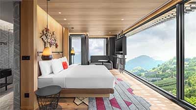 Hotel Indigo Alishan, the most deluxe accommodations in Alishan offering beautiful mountain views and five-star amenities